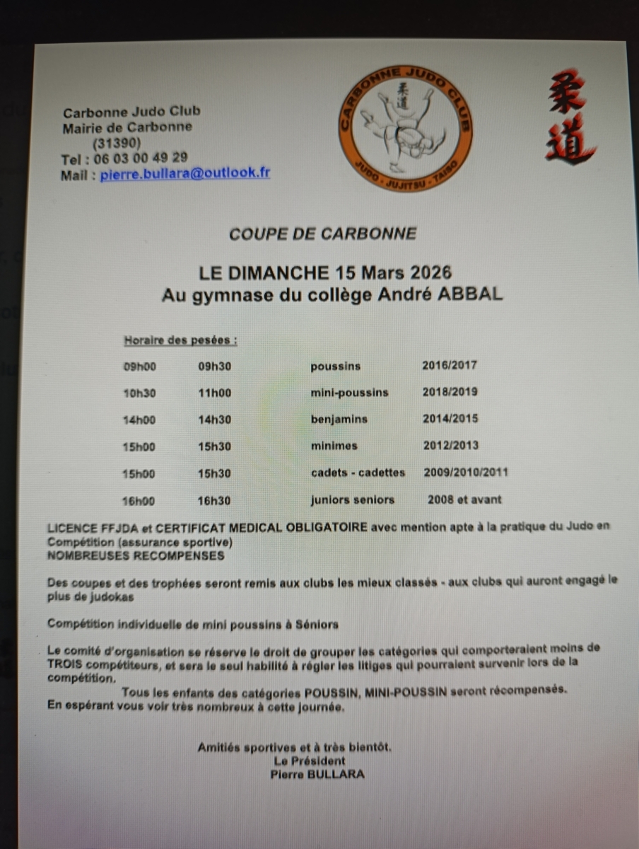 Compétition de Carbonne