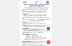 Tournoi Label A Junior à Moissac