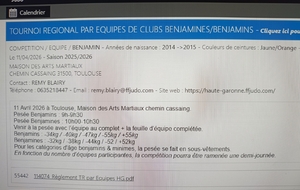 Tournoi par Équipes Benjamins (es)